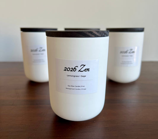 2026 Zen - 9 oz White Ceramic Tumbler